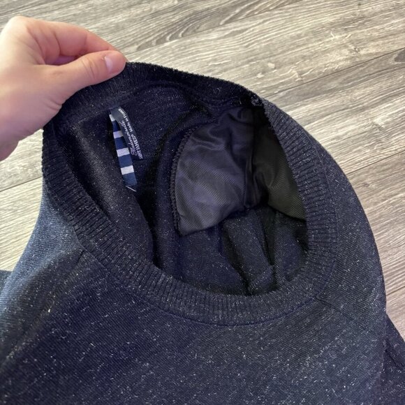 Saint James Mademoiselle Sweater Womens L 96% Wool Black Silver Pullover France - Picture 16 of 16